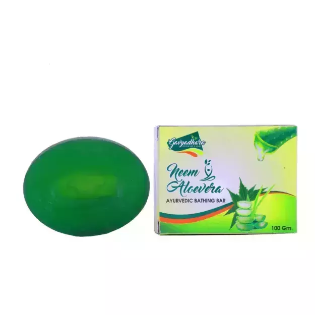 Gavyadhara Neem Aloe Vera Ayurvedic Soap 3 pack of 100 gms