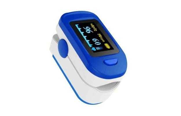 Accu Sure Fs10 C Blue And White Fingertip Pulse Oximeter