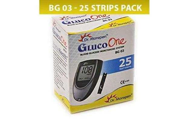 Dr Morepen Gluco One BG 03 Blood Glucose Test Strip (25)