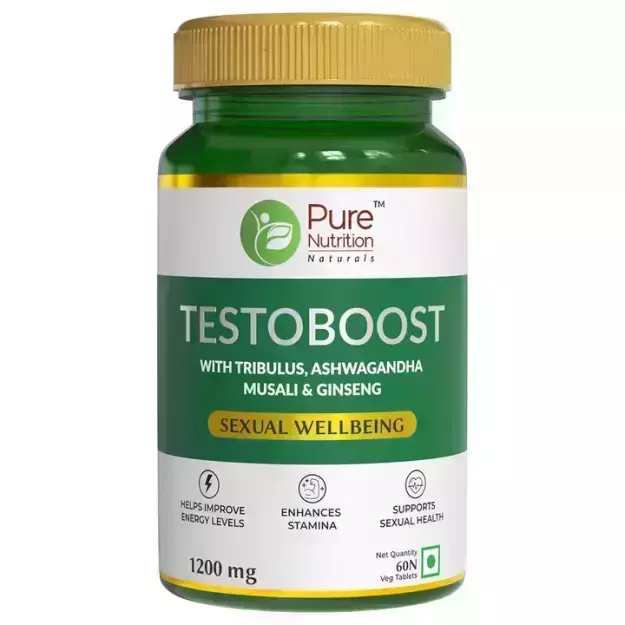 Pure Nutrition Testoboost Booster For Men For Improved Performance Veg Tablets (60)