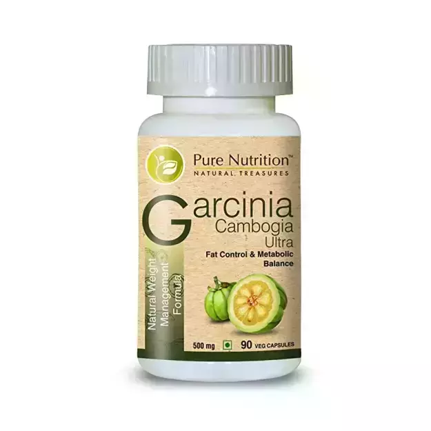 Pure Nutrition Garcinia Cambogia Capsules For Weight Management And Metabolism Veg Capsules (60)