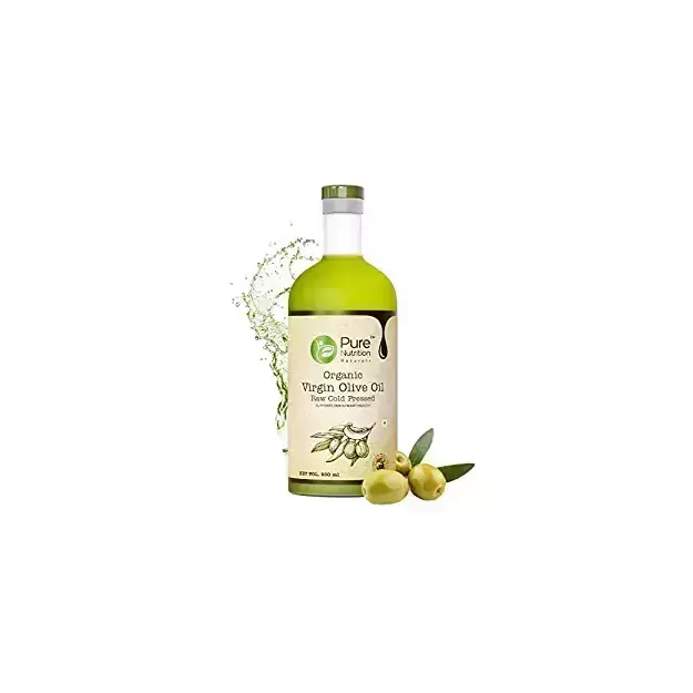 Pure Nutrition Raw Cold Pressed Virgin Olive Oil For Healthy Heart, Skin & Hair 500ml