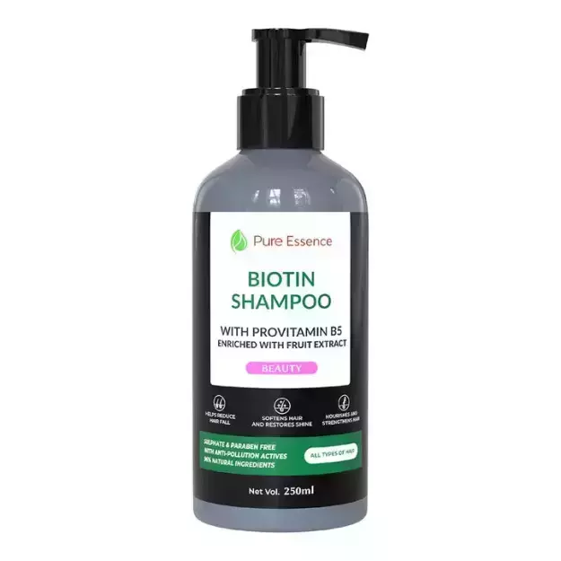 Pure Nutrition Biotin Shampoo Softens Hair Nourishes Scalp Lowers Hairfall 250ml