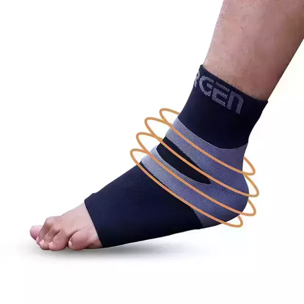 Sorgen Ankle Protector For Plantar Fasciitis, Compression Sleeve For Heel Pain Relief, Ankle Support (Medium)