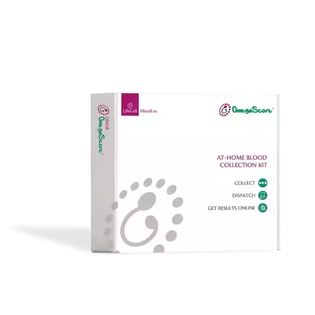 Lifecell Omegascore P Blood Sample Collection Kit To Track Dha Levels During Pregnancy