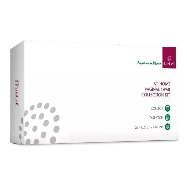 Lifecell Hpv Test Female At Home Vaginal Swab Collection Kit For Cervical Cancer Screening