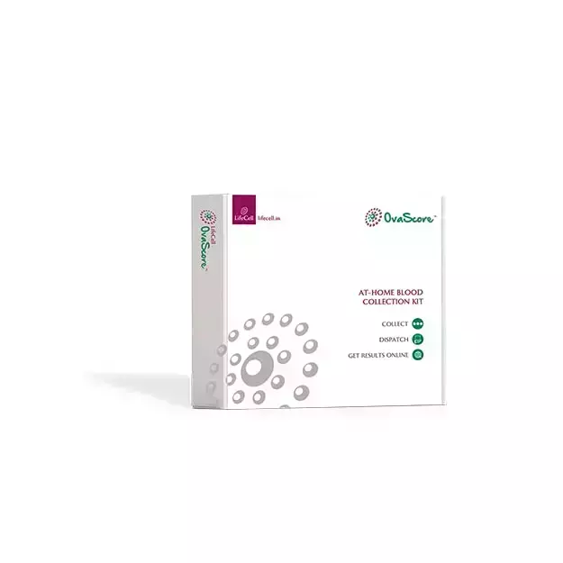 Lifecell Ovascore Female Fertility Hormone Test With At Home Collection Kit