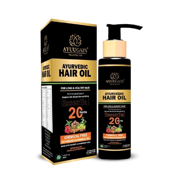 Ayuugain Ayurvedic Hair Oil for Strong & Healthy Hair 100ml
