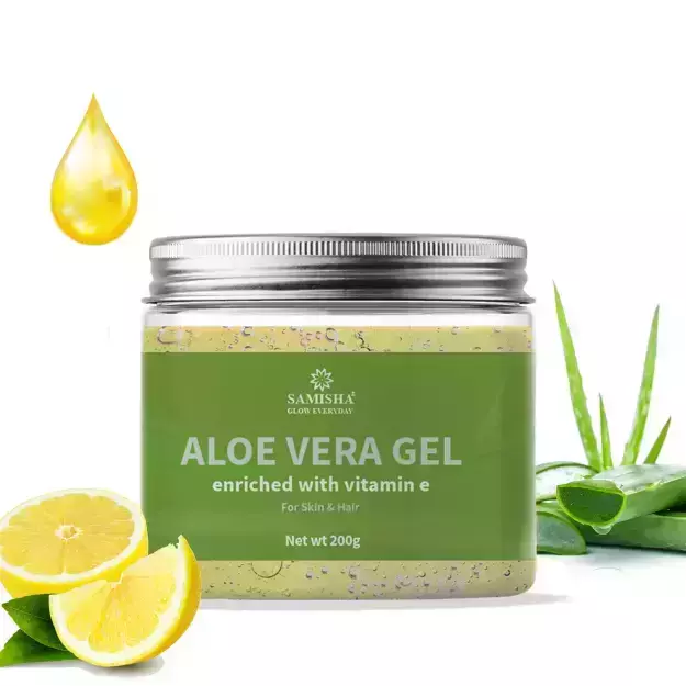 Samisha Lemon Aloe Vera Gel For Acne Free And Radiant Skin 200gm