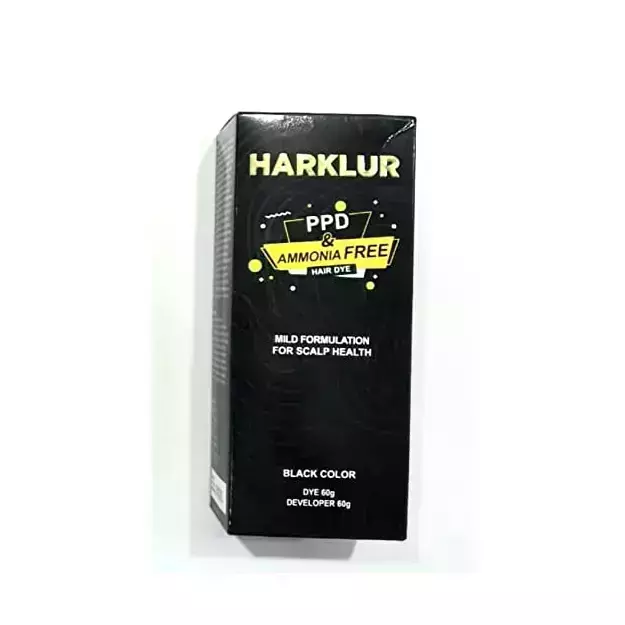 Harklur PPD & Ammonia Free Hair Dye Black 60gm