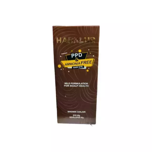 Harklur PPD & Ammonia Free Hair Dye Brown 60gm