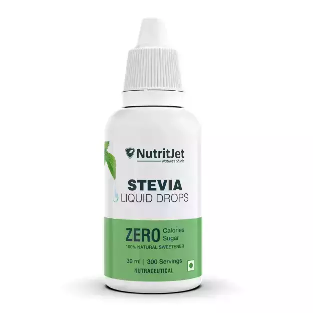 Nutritjet Stevia Liquid Sugar Substitute Drops For Weight Control 30ml