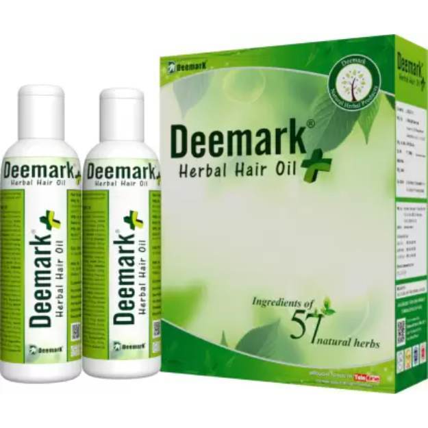 Deemark Herbal Hair Oil Plus 200ml (Pack of 2)