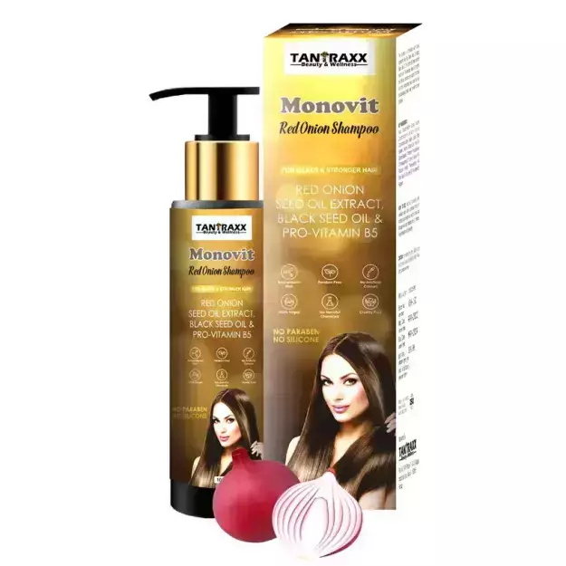 Tantraxx Monovit Red Onion Shampoo For Silker And Stronger Hair 100ml