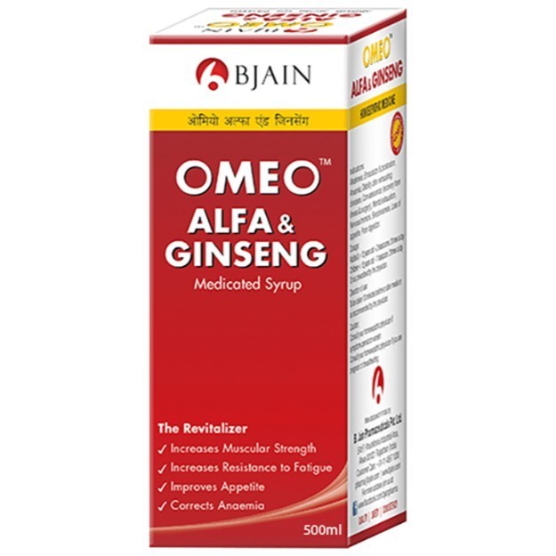 Omeo Alfa and Ginseng Syrup 500ml