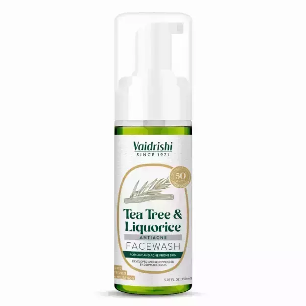 Vaidrishi Tea Tree Liquorice Anti Acne Facewash 150ml