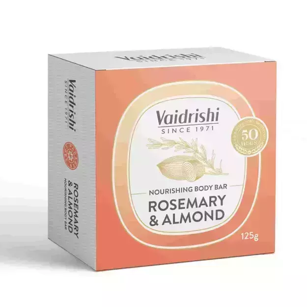 Vaidrishi Rosemary & Almond Nourishing Soap Bar 125gm