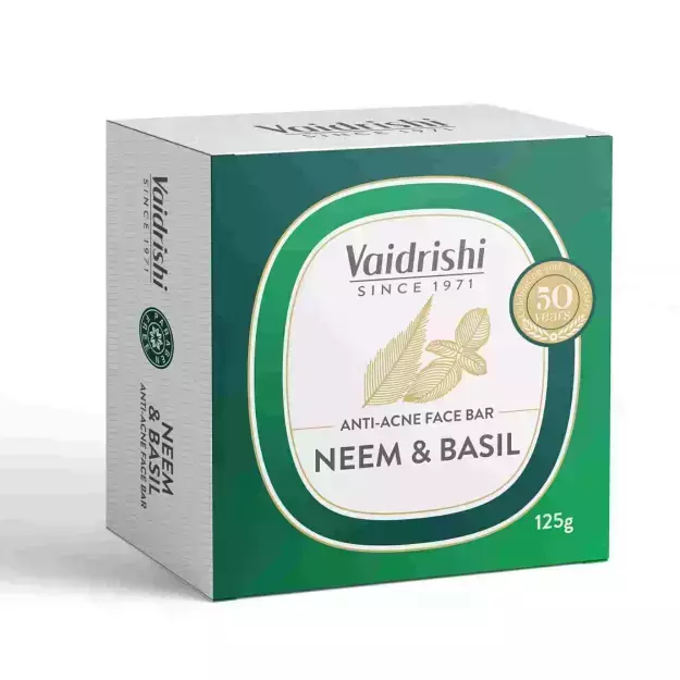 Vaidrishi Neem & Basil Anti-Acne Soap Bar 125gm