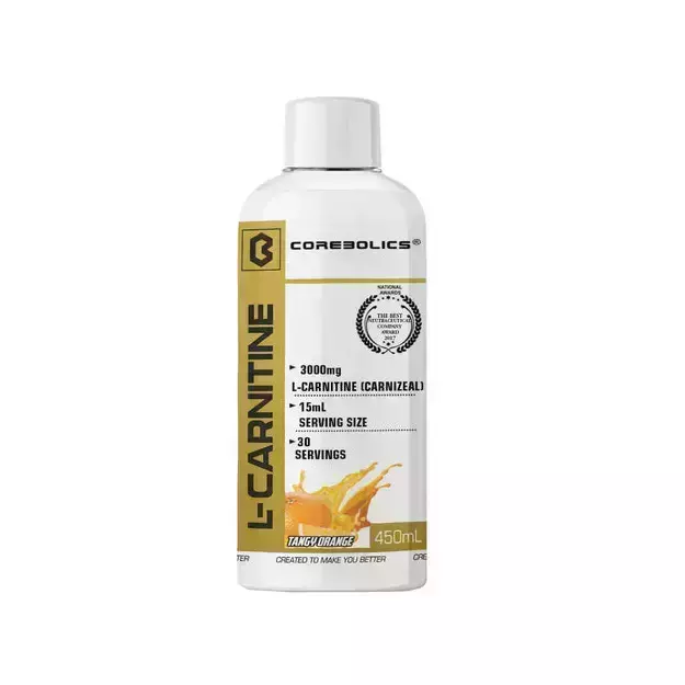 Corebolics L-Carnitine Liquid- Tangy Orange 450ml