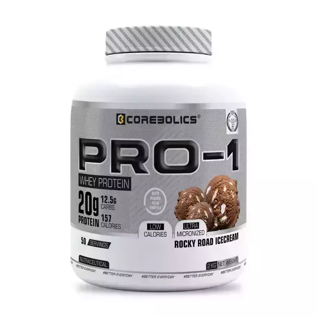 Corebolics Pro-1 Whey Protein- Rocky Road Icecream 2Kg