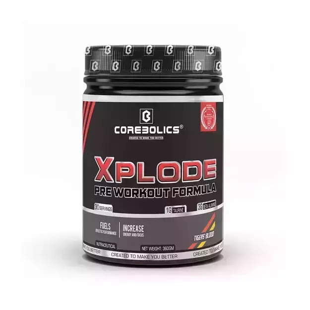 Corebolics Xplode Pre workout Formula- Tiger's Blood 360gm