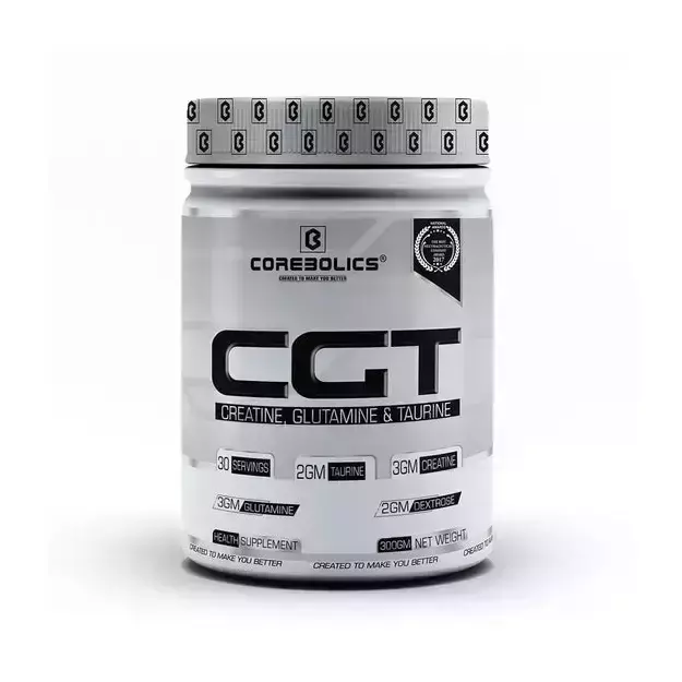 Corebolics CGT (Creatine, Glutamine, Taurine)- Unflavoured 300gm