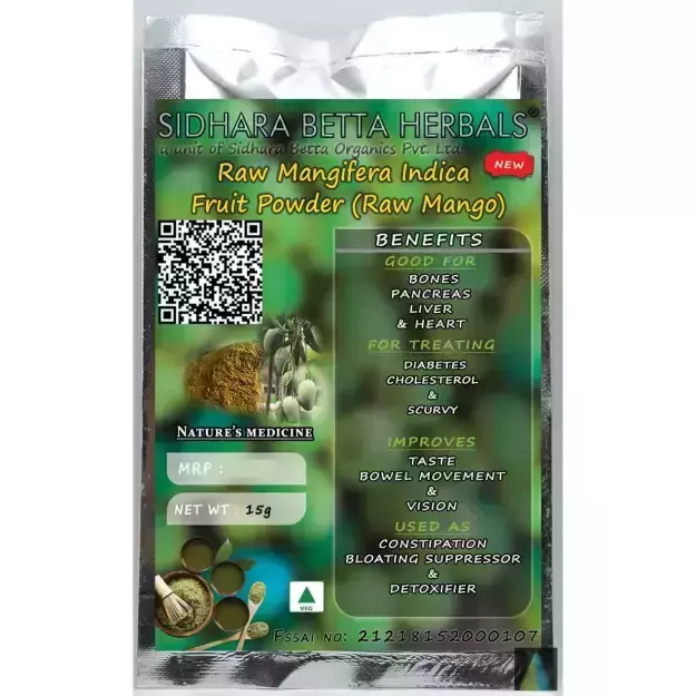 Sidhara Betta Herbals Raw Mangifera Indica Fruit Powder 15gm