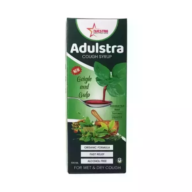 Nuestra Adulstra Gargle & Gulp Cough Syrup for dry & wet Cough 100ml