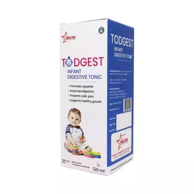 Nuestra TODGEST colic pain relief tonic for babies 120ml