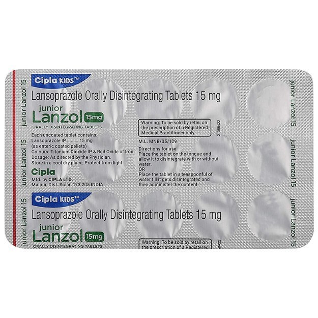 Junior Lanzol 15 Mg Tablet