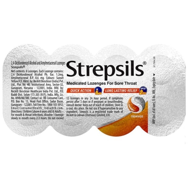 Strepsils Lozenges Orange (8)