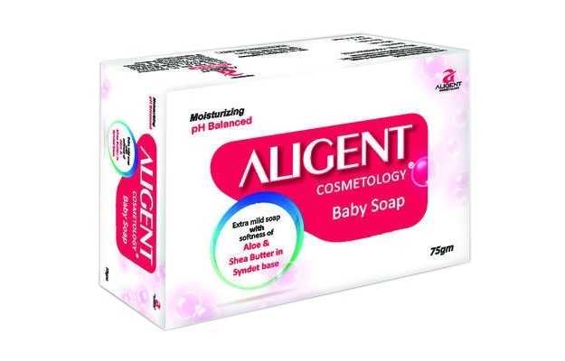 Aligent Cosmetology Baby Soap With Aloevera & Shea Butter
