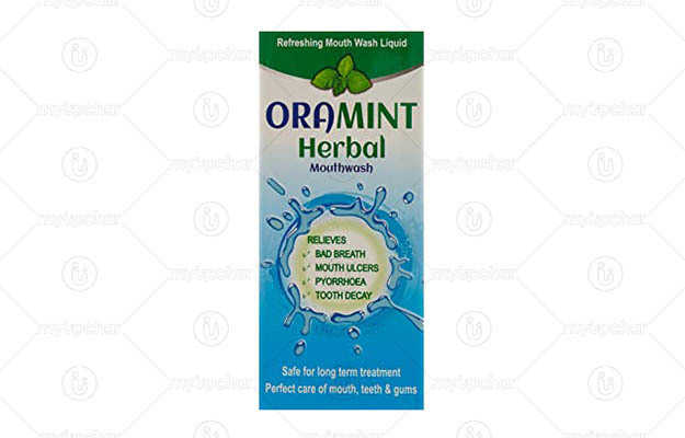 Healthvit Oramint Herbal Refreshing Mouthwash Liquid