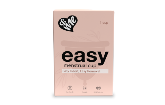 &Me Reusable Menstrual Cup for Women - Large Size with Pouch