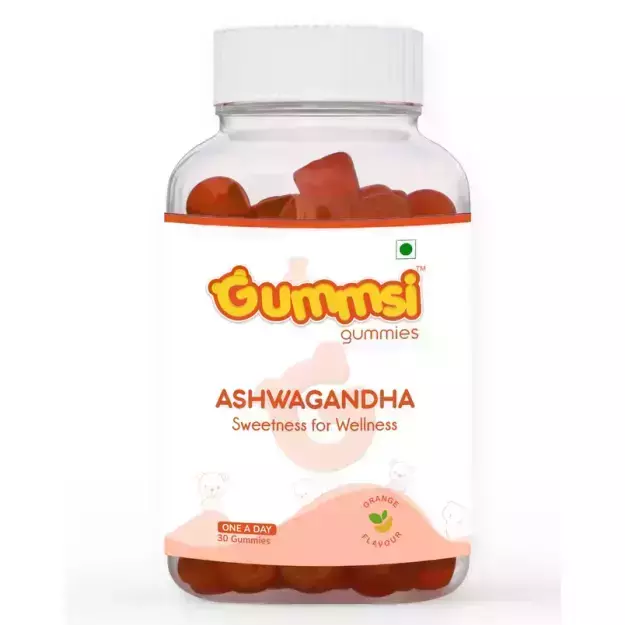 Gummsi Ashwagandha Gummies With Vitamin E For Relaxation & Focus (30)