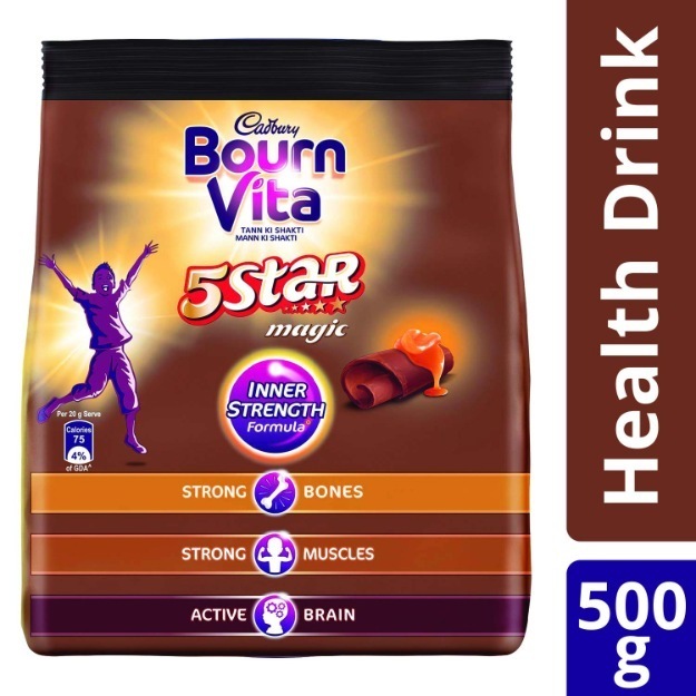 Bournvita 5 Star Magic Pro Health Drink Refill Chocolate Powder 500gm