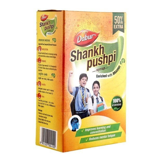 Dabur Shankhpushpi Syrup 450 ml (with 225 ml Free)