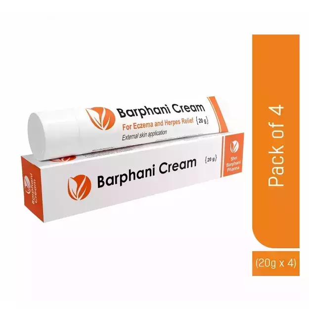 Barphani Cream For Eczema And Herpes Relief 20gm Pack Of 4