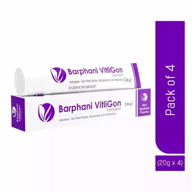 Barphani Vitligon Ointment 20gm Pack of 4