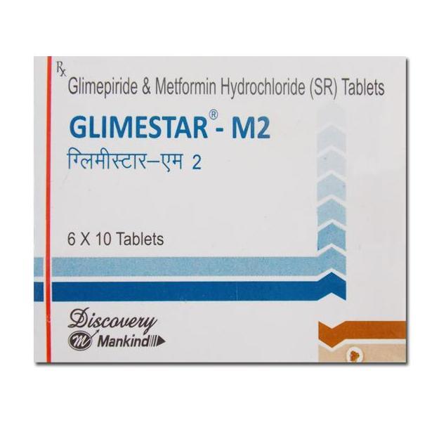 Glimestar M 2/1000 Mg SR Tablet (10)