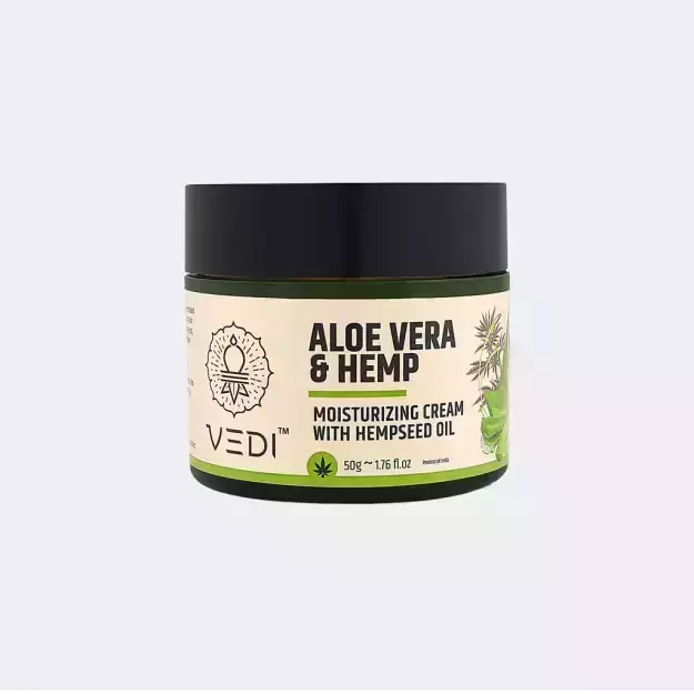 Vedi Aloe Vera And Hemp Moisturizing Cream With Hempseed Oil 50gm