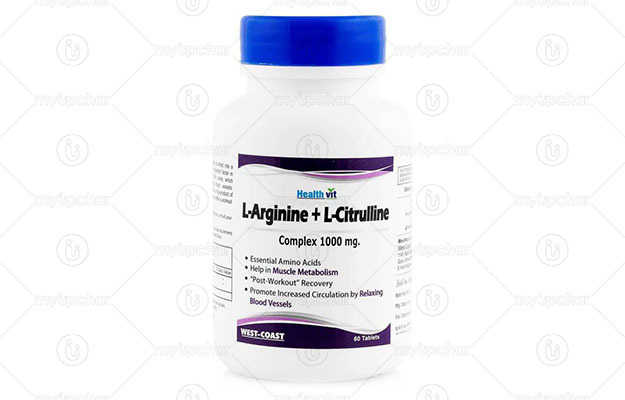 Healthvit L Arginine + L Citrulline Complex Tablet
