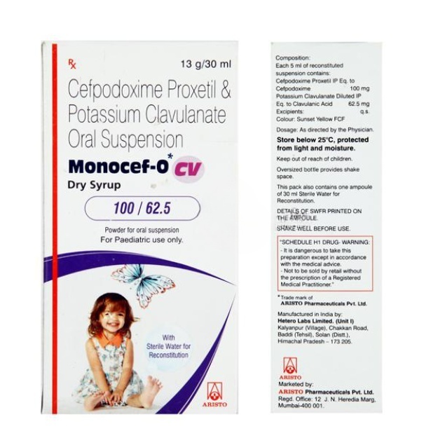Monocef O CV 100/62.5 Dry Syrup 30ml