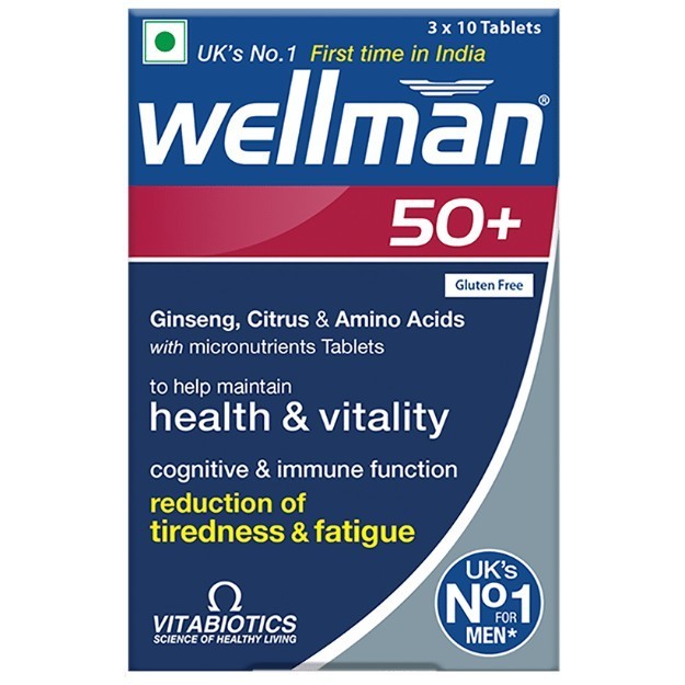 Wellman 50+ Health Supplement for Men Tablet (30)