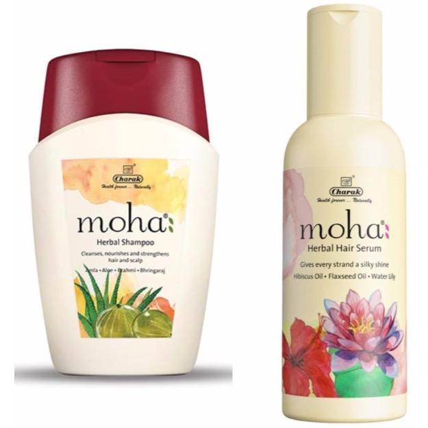 Moha Herbal Hair Serum And Moha Herbal Shampoo Combo Pack