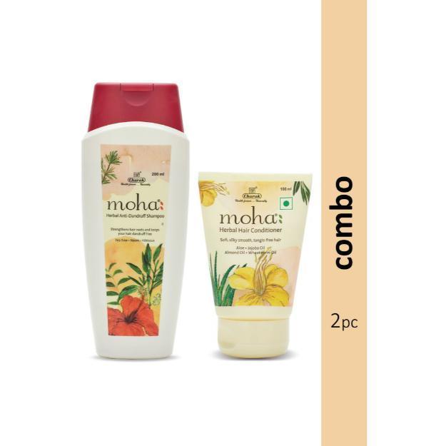 Moha Herbal Shampoo And Moha Herbal Hair Conditioner Combo Pack