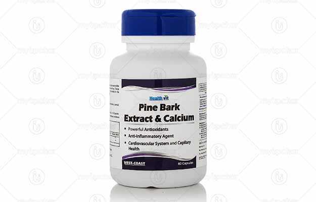 Healthvit Pine Bark Extract With Calcium Capsule