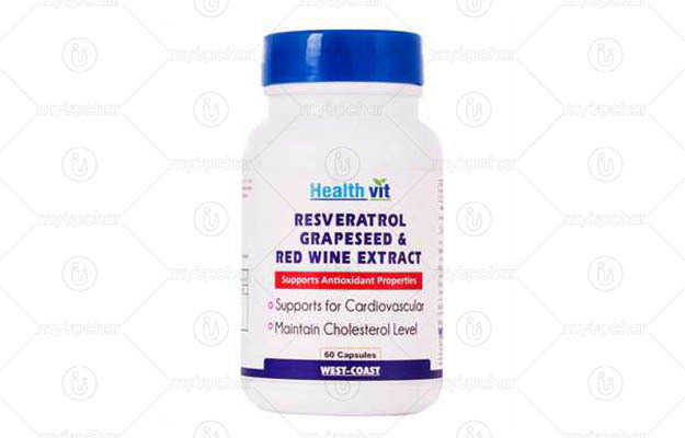 Healthvit Resveratrol Grapeseed Extract And Red Wine Extract Capsule