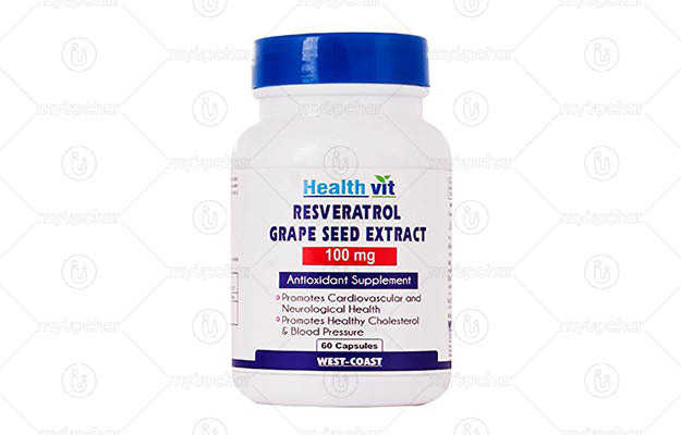 Healthvit Resveratrol with Grape Seed Extract Capsule