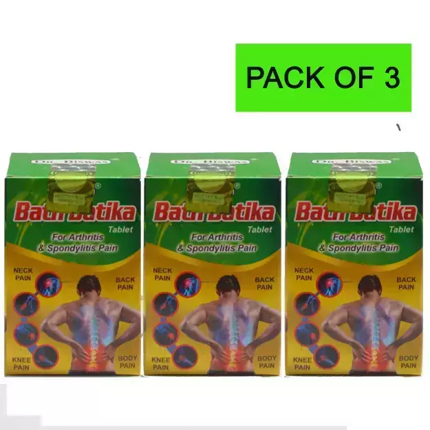 Dr. Biswas Bat Batika Tablet For Arthritis Pack Of 3